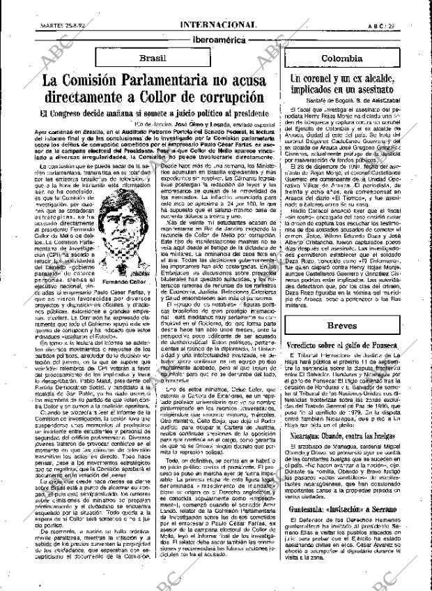 ABC MADRID 25-08-1992 página 29