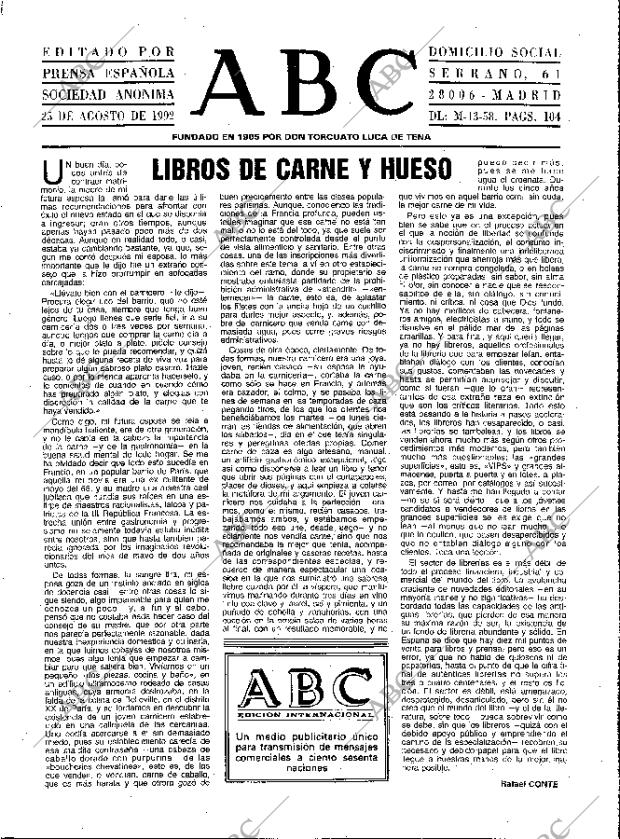 ABC MADRID 25-08-1992 página 3