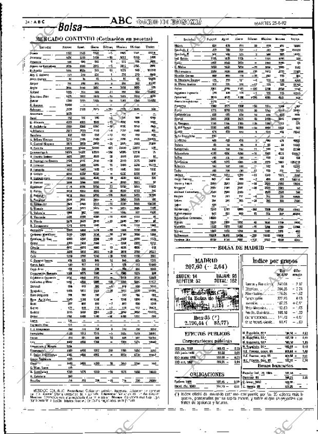 ABC MADRID 25-08-1992 página 34