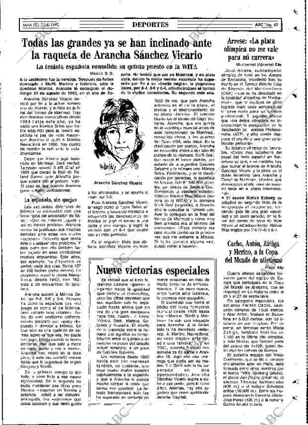 ABC MADRID 25-08-1992 página 69