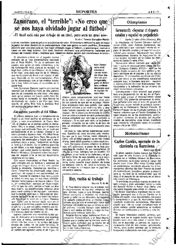 ABC MADRID 25-08-1992 página 71