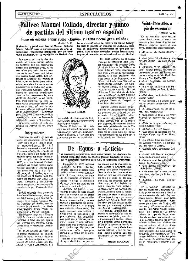 ABC MADRID 25-08-1992 página 75