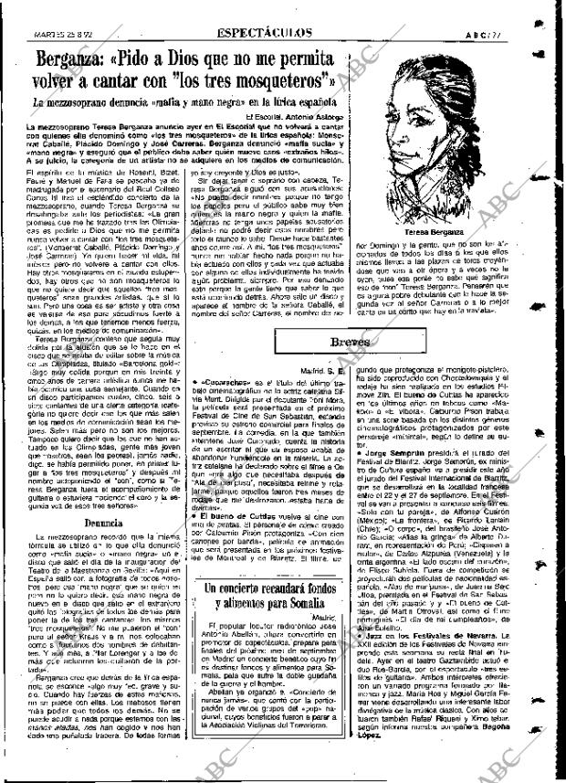 ABC MADRID 25-08-1992 página 77