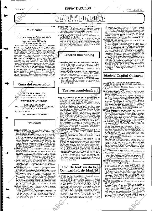 ABC MADRID 25-08-1992 página 78