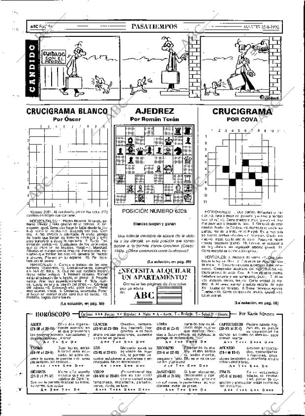 ABC MADRID 25-08-1992 página 94