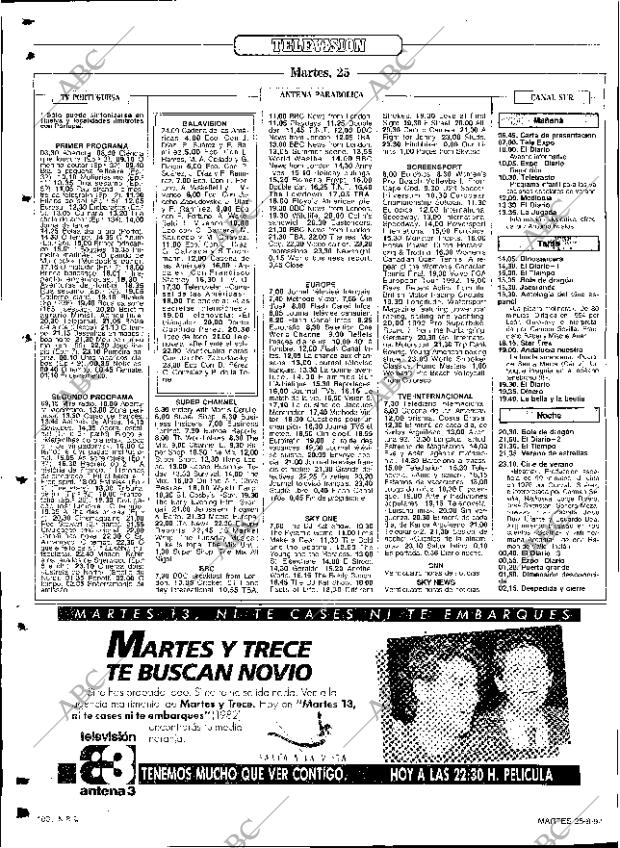 ABC SEVILLA 25-08-1992 página 100