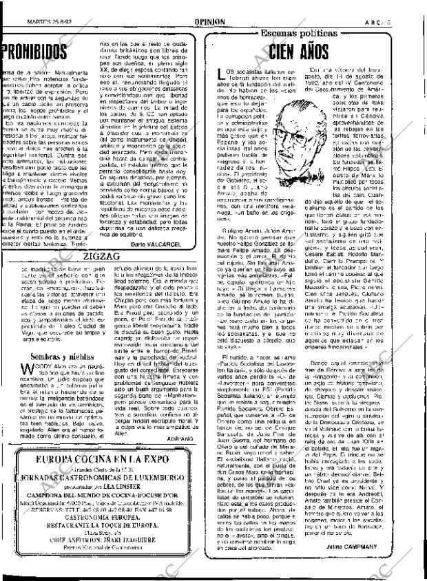 ABC SEVILLA 25-08-1992 página 15