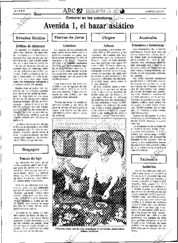 ABC SEVILLA 25-08-1992 página 56