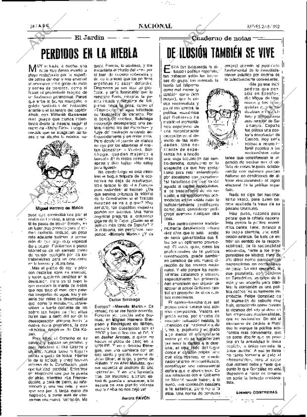 ABC MADRID 27-08-1992 página 24