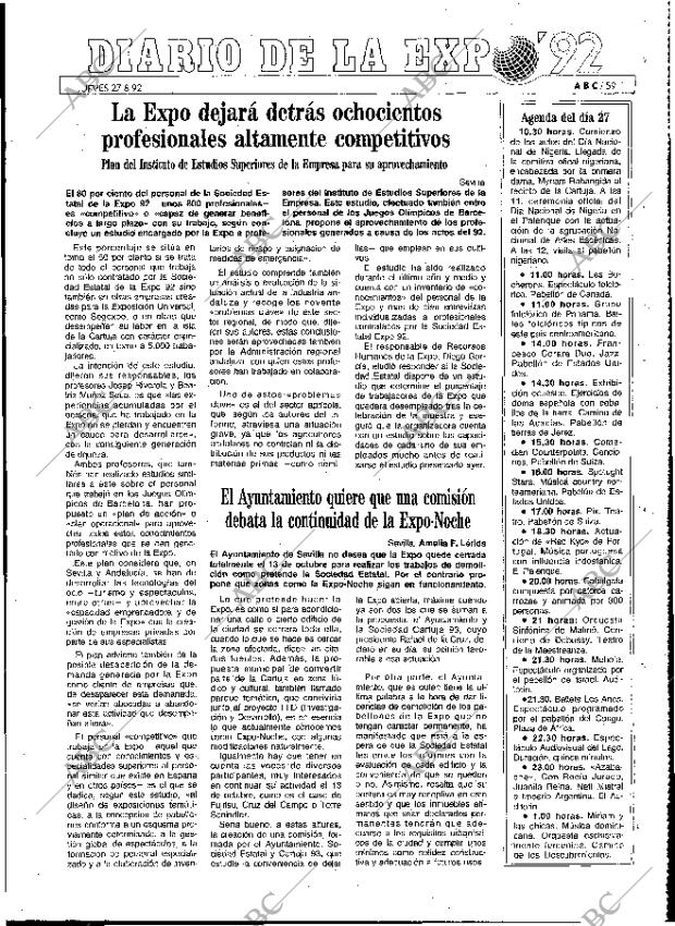 ABC MADRID 27-08-1992 página 59