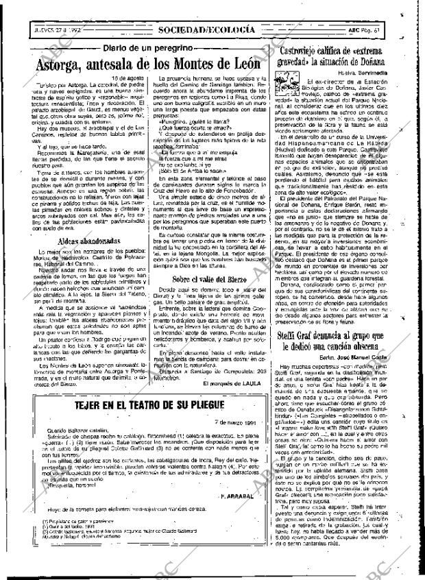 ABC MADRID 27-08-1992 página 61