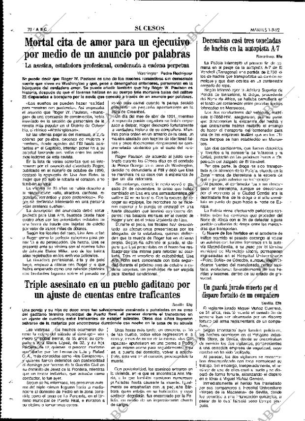 ABC MADRID 01-09-1992 página 70