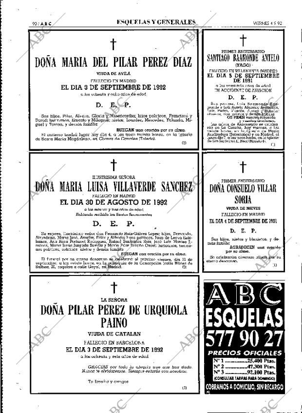ABC MADRID 04-09-1992 página 90