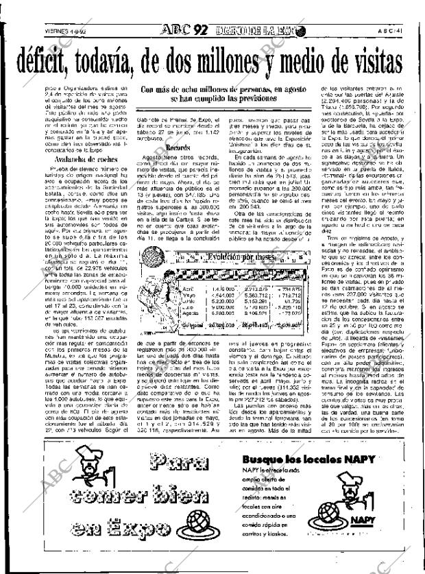 ABC SEVILLA 04-09-1992 página 41