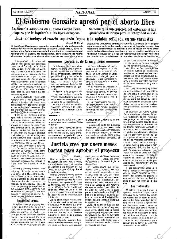 ABC MADRID 05-09-1992 página 19