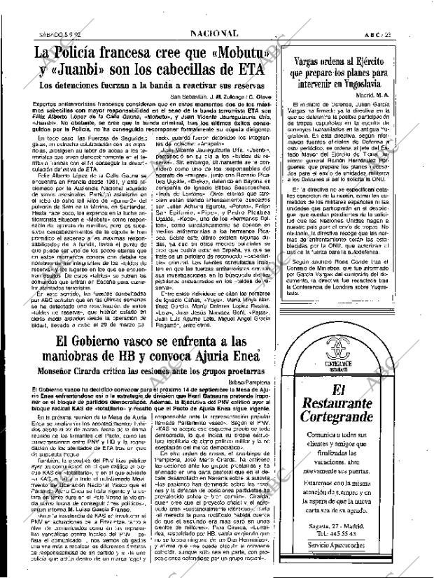 ABC MADRID 05-09-1992 página 23