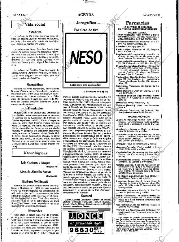ABC MADRID 05-09-1992 página 58