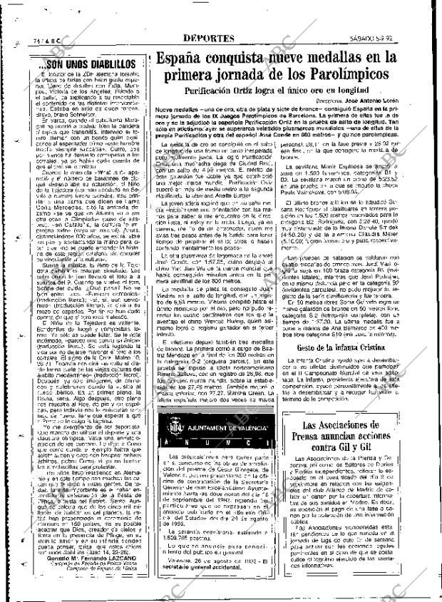 ABC MADRID 05-09-1992 página 74