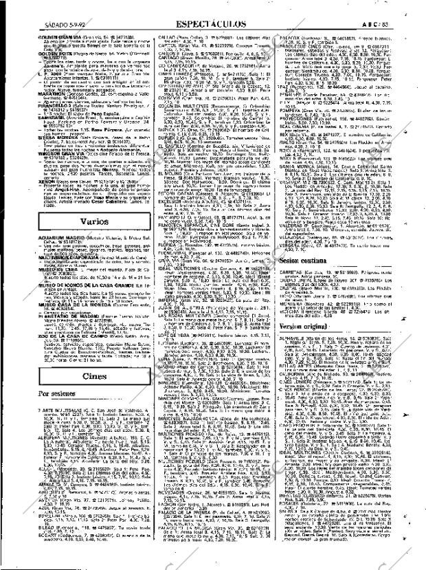 ABC MADRID 05-09-1992 página 85