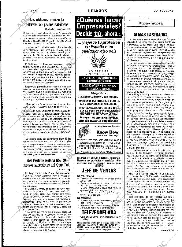 ABC MADRID 06-09-1992 página 62