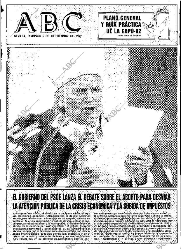 ABC SEVILLA 06-09-1992 página 1