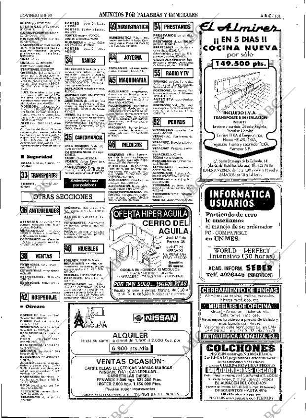 ABC SEVILLA 06-09-1992 página 131