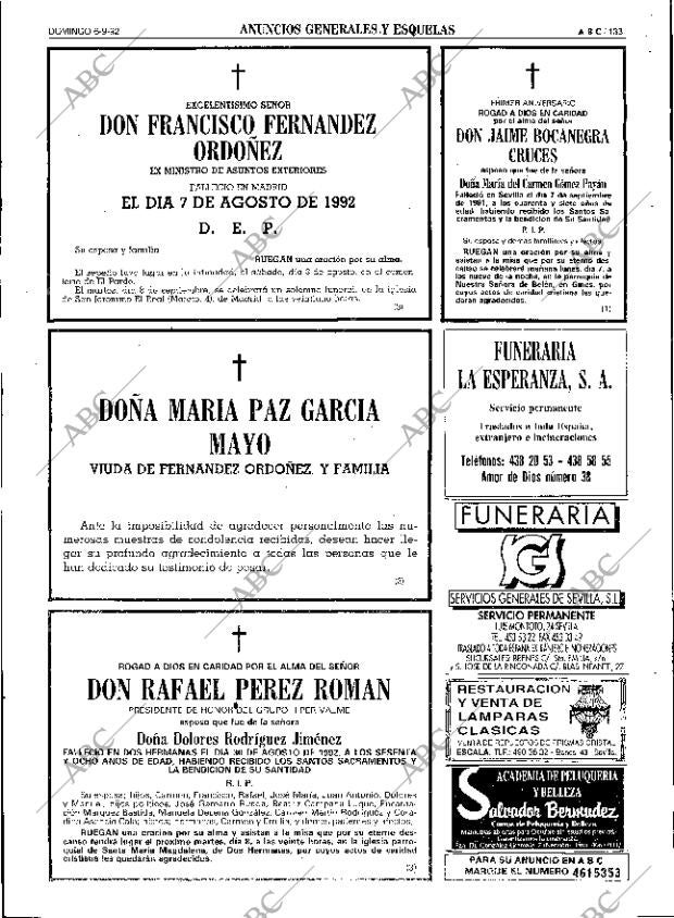 ABC SEVILLA 06-09-1992 página 133