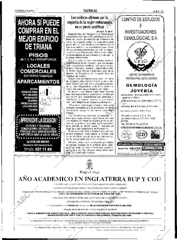 ABC SEVILLA 06-09-1992 página 21