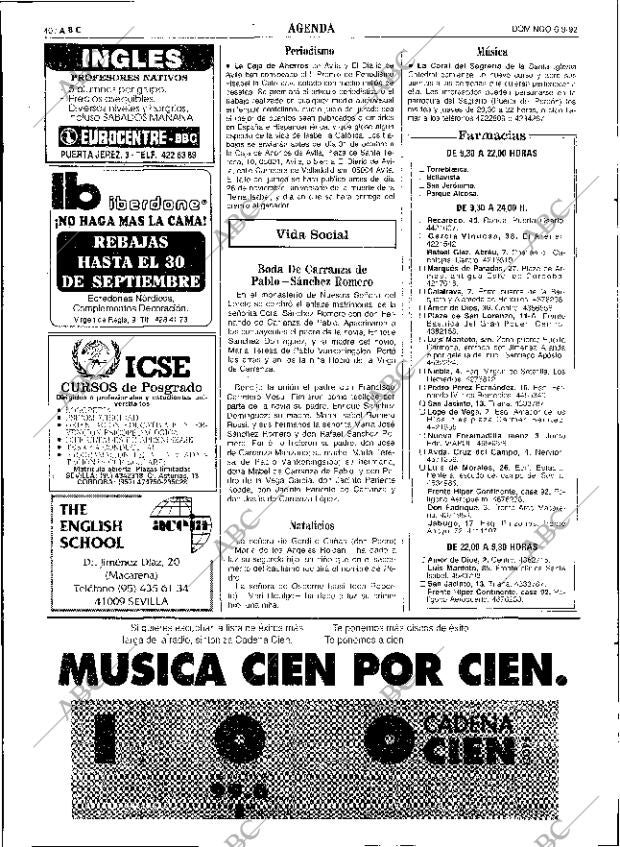 ABC SEVILLA 06-09-1992 página 40