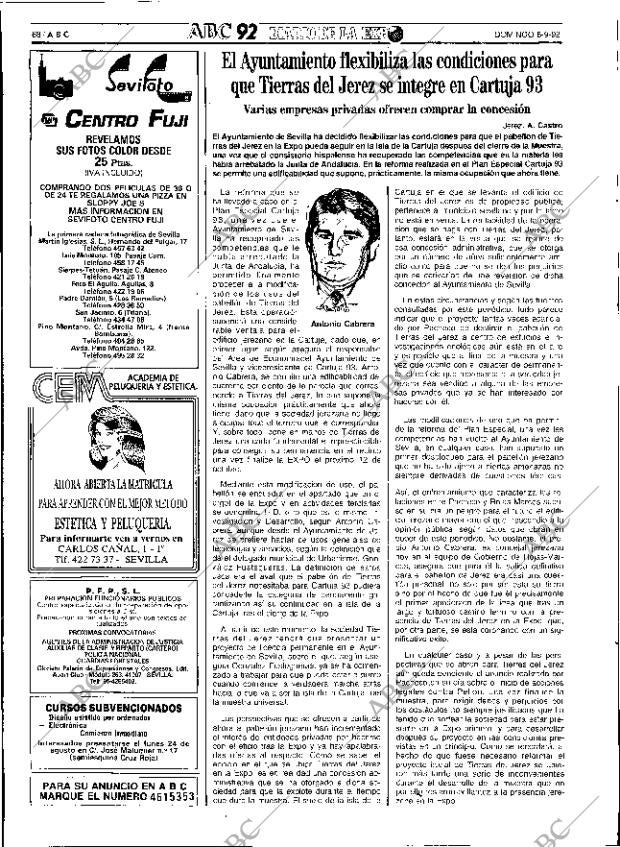 ABC SEVILLA 06-09-1992 página 68