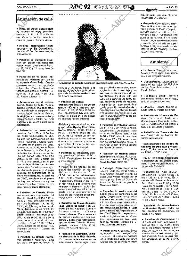 ABC SEVILLA 06-09-1992 página 73