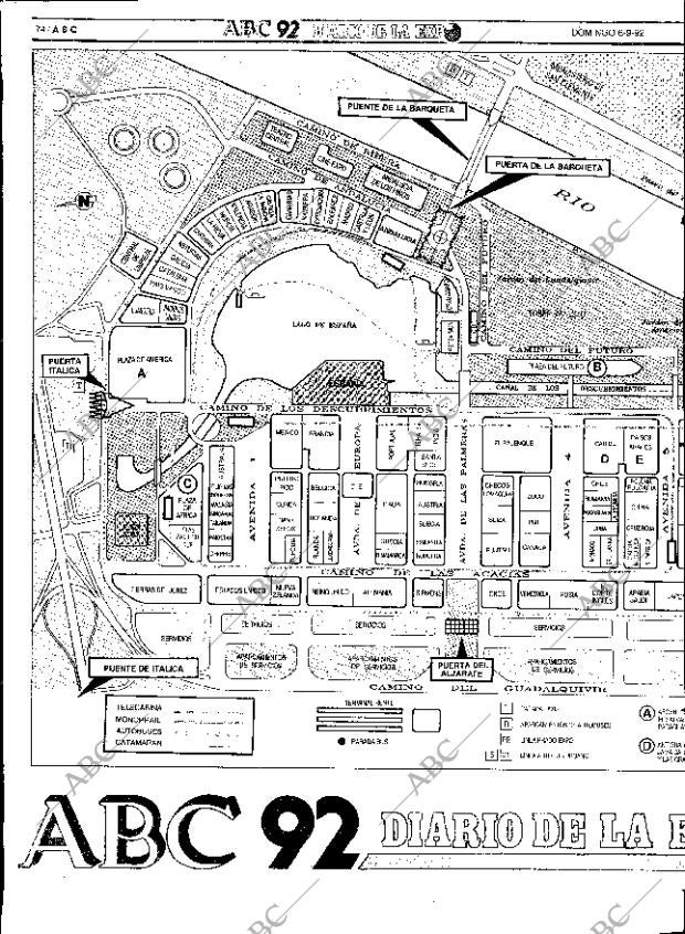 ABC SEVILLA 06-09-1992 página 74