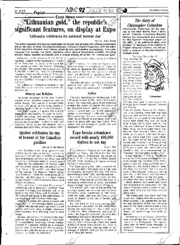 ABC SEVILLA 06-09-1992 página 84