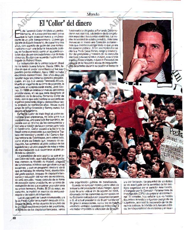 BLANCO Y NEGRO MADRID 06-09-1992 página 22