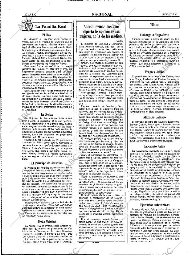 ABC MADRID 07-09-1992 página 20