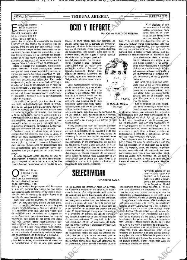 ABC MADRID 07-09-1992 página 34