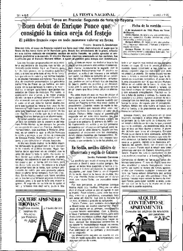 ABC MADRID 07-09-1992 página 58