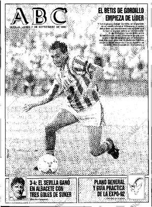 ABC SEVILLA 07-09-1992 página 1