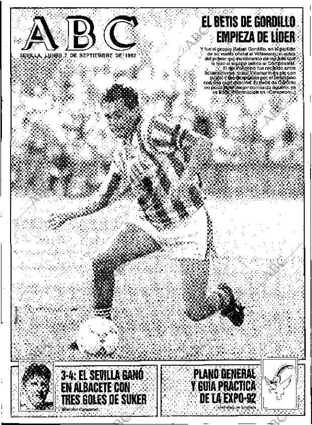 ABC SEVILLA 07-09-1992 página 1