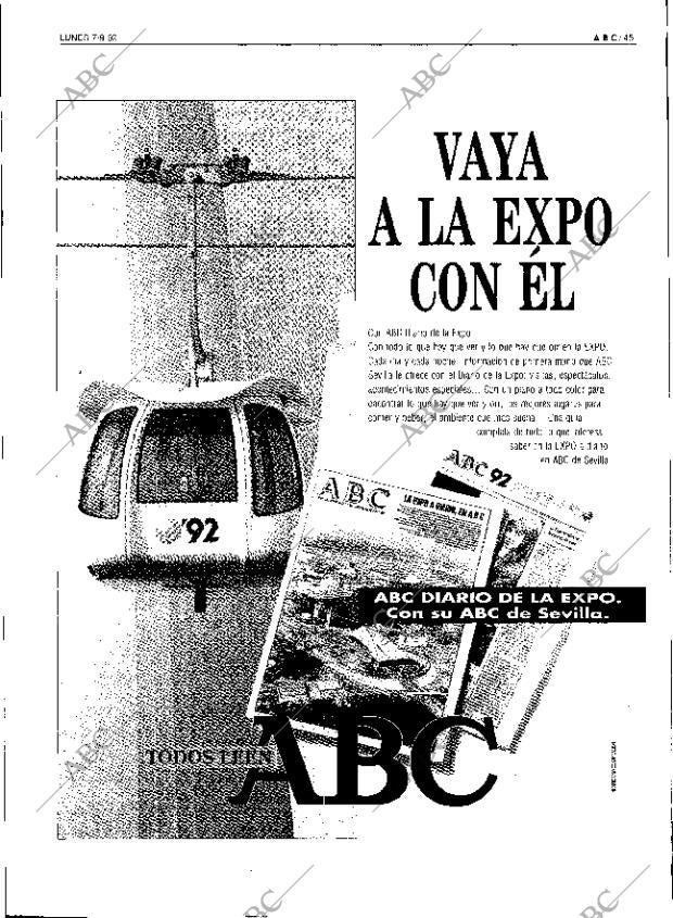 ABC SEVILLA 07-09-1992 página 45