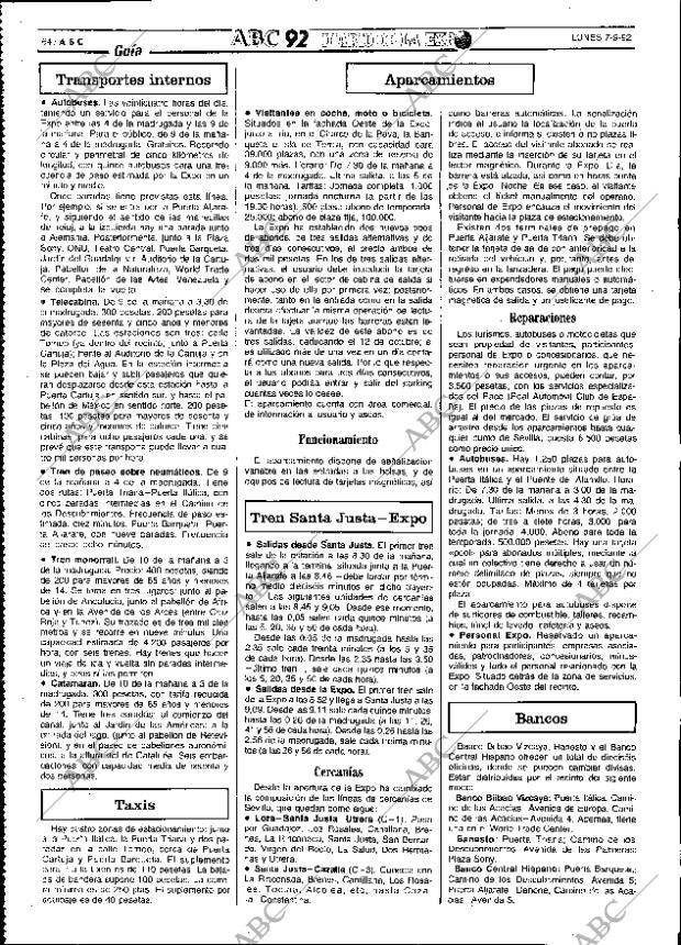 ABC SEVILLA 07-09-1992 página 64