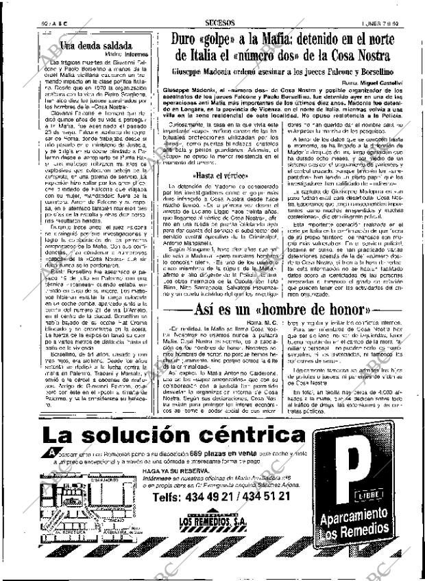 ABC SEVILLA 07-09-1992 página 92