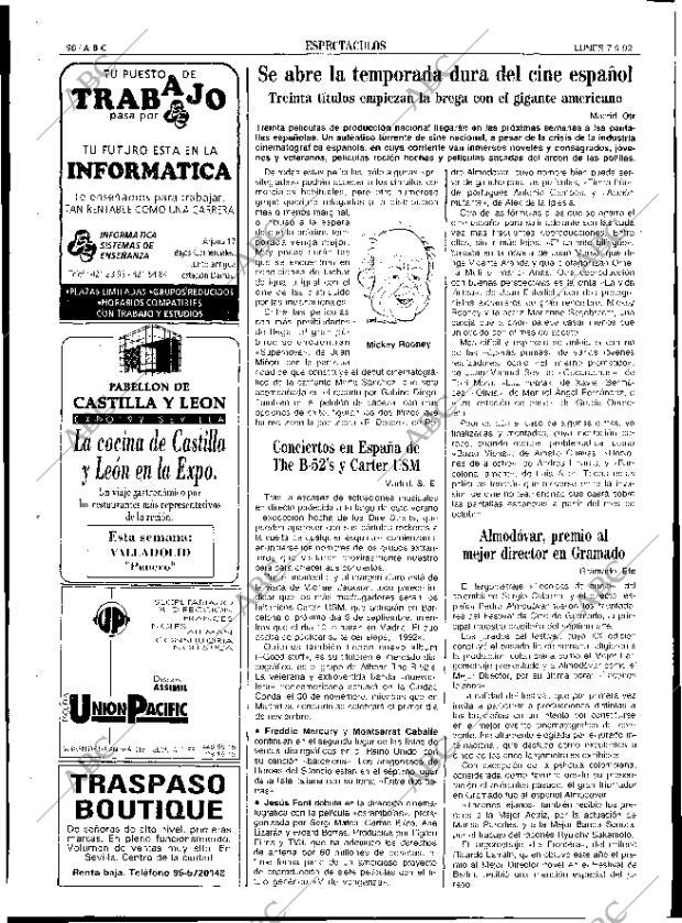 ABC SEVILLA 07-09-1992 página 98