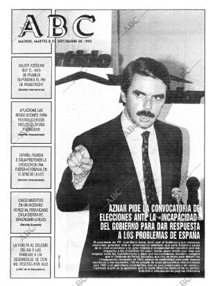 ABC MADRID 08-09-1992 página 1
