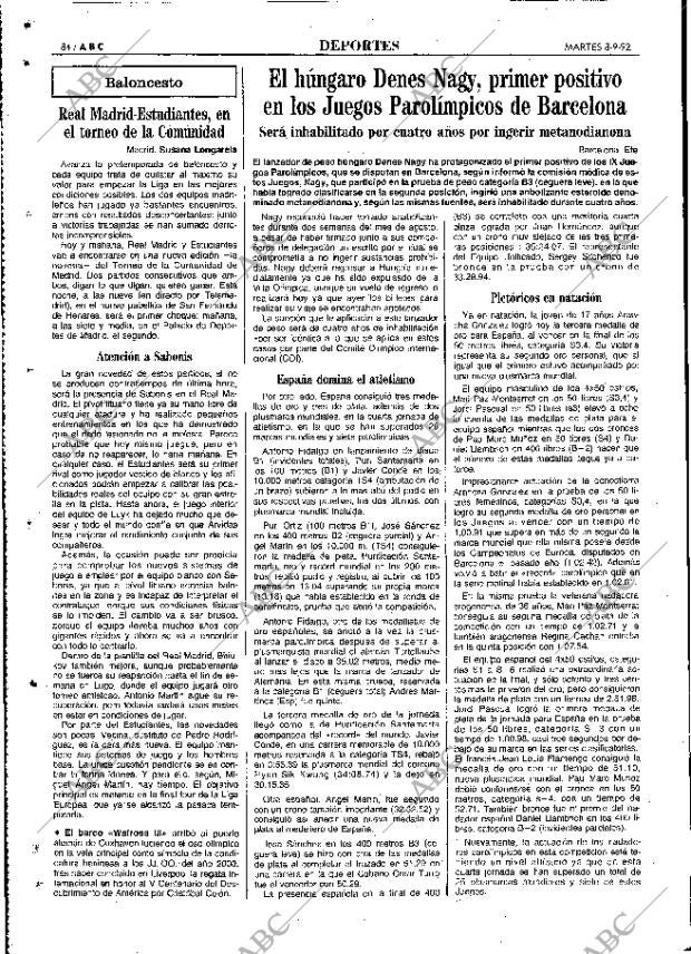 ABC MADRID 08-09-1992 página 84