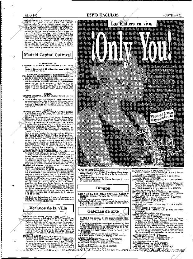 ABC MADRID 08-09-1992 página 92