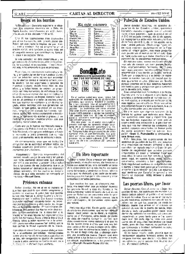 ABC SEVILLA 08-09-1992 página 12