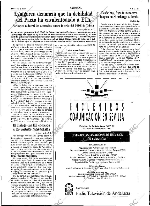 ABC SEVILLA 08-09-1992 página 21