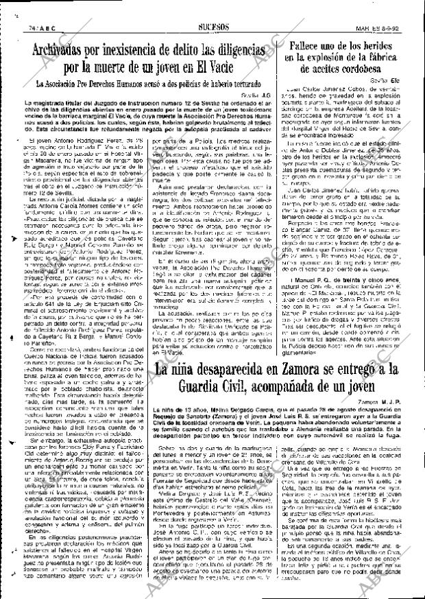 ABC SEVILLA 08-09-1992 página 74