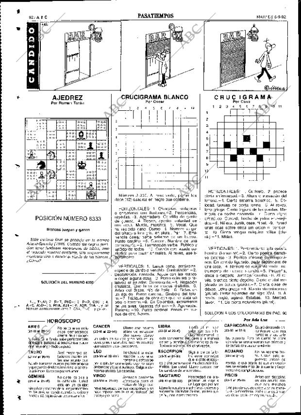 ABC SEVILLA 08-09-1992 página 92
